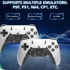 Wireless Game Console with HDMI Output – Includes 2 Controllers & Accessories